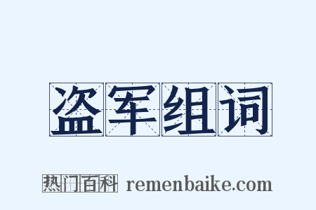 盗军组词是什么意思的图片